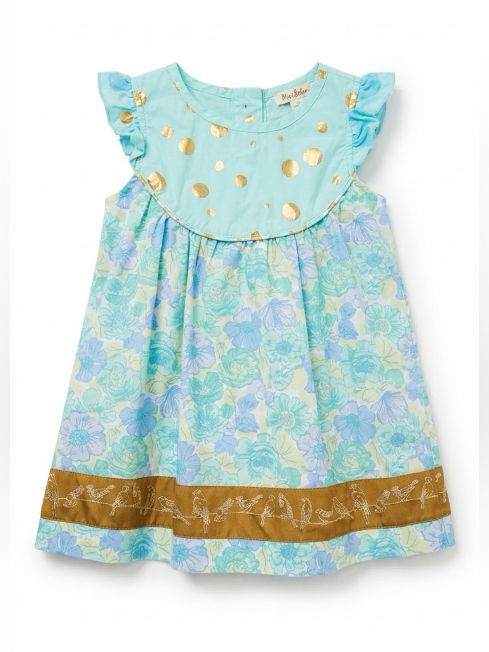 Matilda Jane Floral Hello Lovely All Aflutter Dress Size 18-24 Months Birds